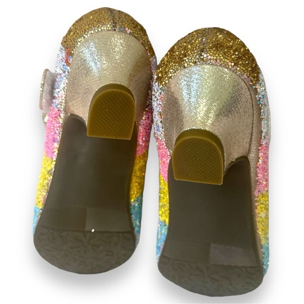 Girls Dress Up Princess Party Sparkle Shoes - Slip On Sparkle Shoes - Size 12k - Picture 2 of 9